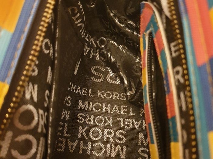 Multicolored handbag