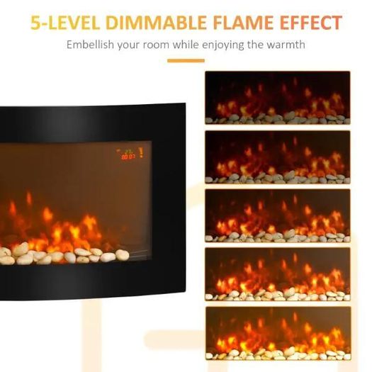 Wall-Mounted Electric Fireplace