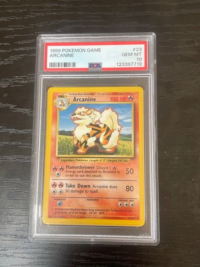 PSA 10 Arcanine Base Set