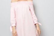 New Look off  shoulder baby pink tunic dress size UK8 EU36 Perfect condition Postage included