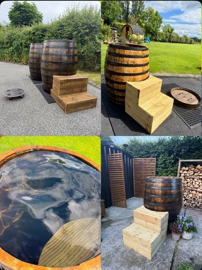Ice Bath / Cold Plunge Whiskey Barrel