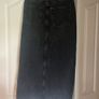 Never worn H&M black denim midi skirt Image 5