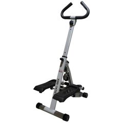 Stepper w/ Handle Hand Grip Workout Fitness Machine For Fitness Aerobic Exercise Home Gym Grey