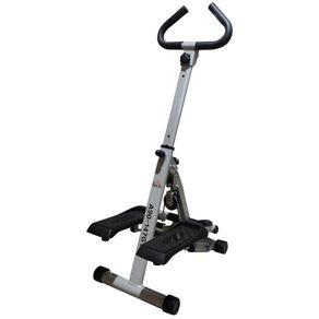 Stepper w/ Handle Hand Grip Workout Fitness Machine For Fitness Aerobic Exercise Home Gym Grey