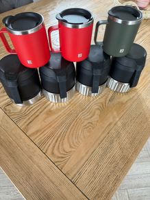 camping mugs and insulated food containers