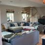 Beautiful Blue Sofa Image 6