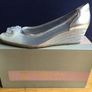 CRISTIAN FIRENZE Silver Crystal Pumps 39.5      Slip-On Wedge Shoes Image 3
