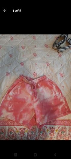 pink adidas heavy shorts