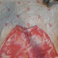 pink adidas heavy shorts