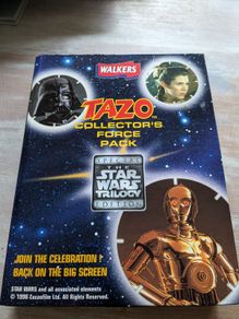 walkers Tazo collectors force pack, star wars Tazo collection