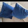 Meadows and Byrne Navy Tripod lamp and  2 cushions Image 8
