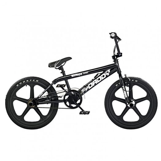 11" Rooster BIG DADDY, 20" Spoked Wheel, Black/White