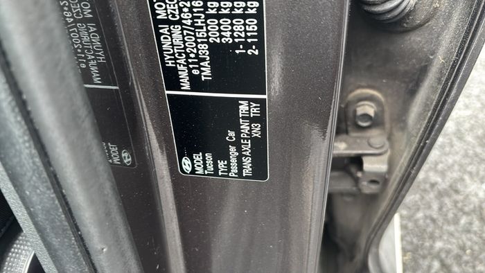 Hyundai Tucson Bonnet.