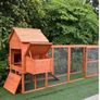 Large Chicken Coop 6-9 Birds Natural Wood Image 4
