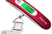 Luggage Scale Portable Digital Weight Scale for Travel Suitcase Weigher with Tare Function 110 Lb/ 50Kg Capacity Red