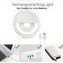 Portable Pink Selfie Ring Light USB Rechargeable, 3 Light Modes Image 2