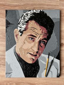 Robert De Niro portrait painting canvas art movie icon