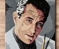 Robert De Niro portrait painting canvas art movie icon