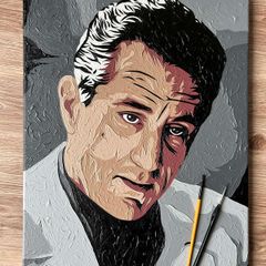 Robert De Niro portrait painting canvas art movie icon