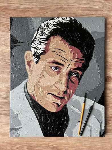 Robert De Niro portrait painting canvas art movie icon