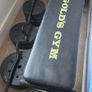 Ez Curl Barbell + Weights + Bench Image 3