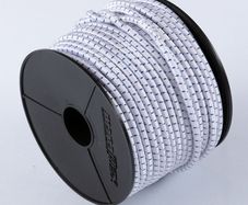 Elastic bungee rope 8mm / 50m - Reel  White/blue