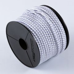Elastic bungee rope 8mm / 50m - Reel  White/blue
