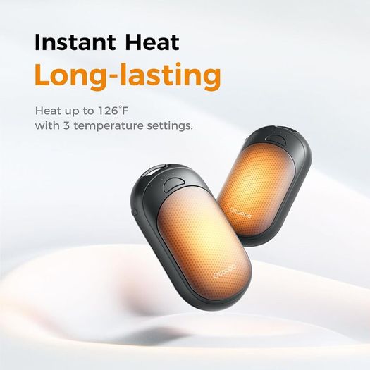 UT3 Lite Magnetic Hand Warmers Rechargeable 2 pack, Electric Handwarmers Ultra Thin Light Portable for Pocket Gloves,3 Levels Heat, Up to 8 hrs, UL Certified,Idea Tech Gifts for Men, Women Visit the OCOOPA Store