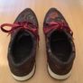 Ladies Pasarela burgundy floral velor and glitter trainers Eu 40 Uk 6.5 Image 3