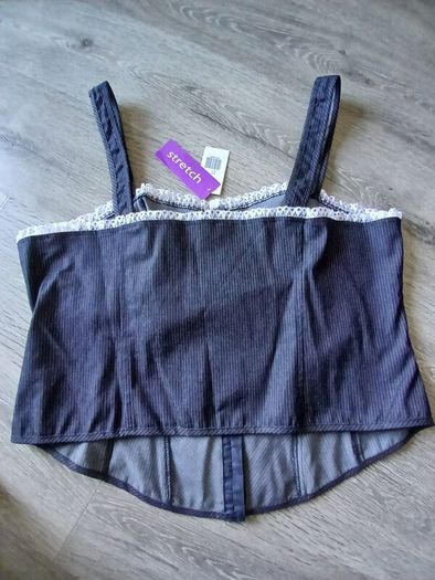New look corset style top size 22