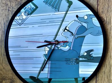 The Simpsons - Vinyl Clock - Rare