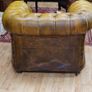 Vintage Camel Leather Chesterfield Armchair Image 6