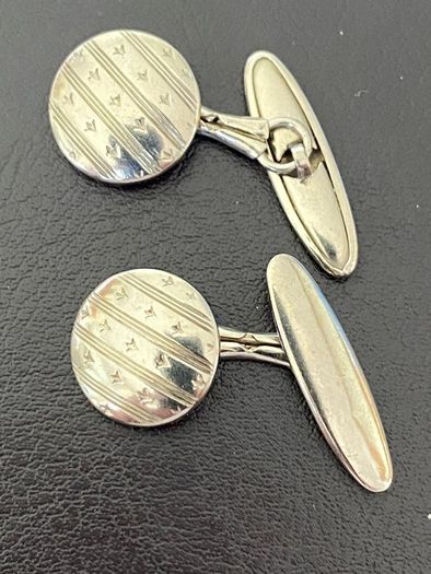 Vintage Silver Metal Cufflinks