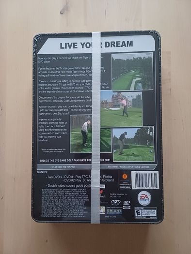Tiger Woods PGA Tour Family DVD Player Golf Game NEW