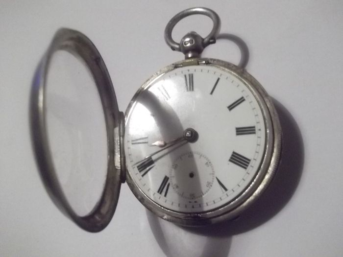 a rare solid silver pocket watch chester  silver date 1774