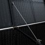 Double Wheelie Bin Shed Poly Rattan Black 148x80x111 cm Image 8