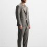 ZARA Men's Houndstooth Blazer Camel Size 44! Image 7