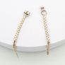925 Sterling Silver Drop Chain Earrings Image 5