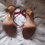 Karen Millen cherry handbag and sandles, size 38 Image 10