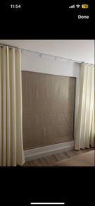Blinds2Go Roman beige electric blinds x3