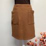 Gallery Brown Wool Blend Skirt With Pockets Size UK 10-12 Image 2