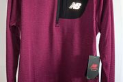 Brand New New Balance Heat Grid Half Zip Running Top With Tags Size M
