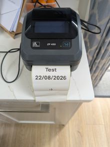 Zebra printer ZP 450