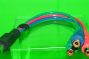 Component Cable - 7 Pin S-video To 3 RCA Female Cable