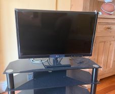 Black Glass TV Stand 3 Tier