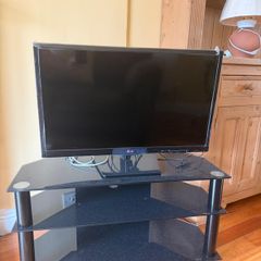 Black Glass TV Stand 3 Tier