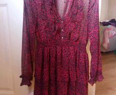 Zara girl ruffled leopard dress, 11-14yr