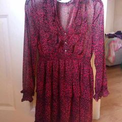 Zara girl ruffled leopard dress, 11-14yr
