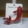 Enamel Brooch. Red Carp Image 5