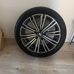 BMW msport 5x112 alloys genuine good year tyres 18"